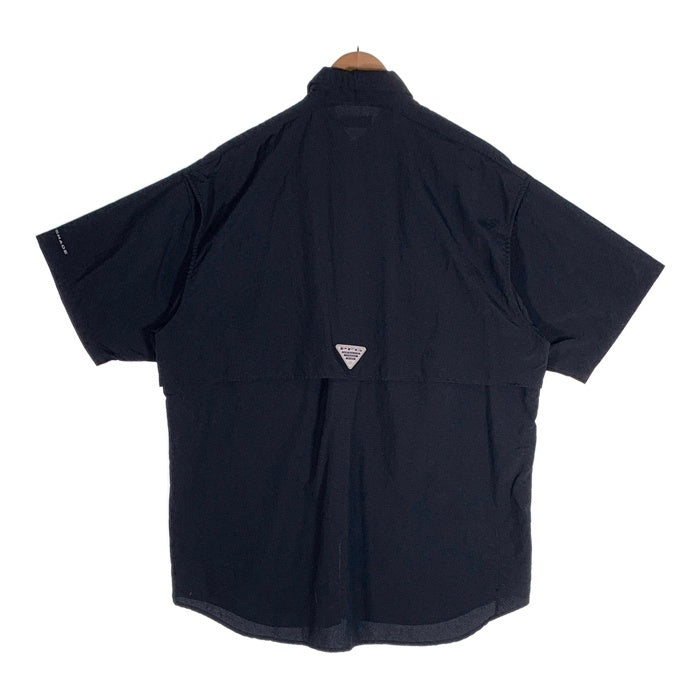 Columbia コロンビア OMNI-SHADE Bahama バハマシャツ オム二シェイド フィッシング 半袖 シャツ ブラック Size M 福生店