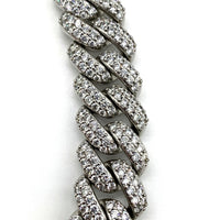 KRONIC Gold and Jewelry マイアミ キューバン チェーン ネックレス ジルコニア シルバー Size 18mm×約45cm 福生店