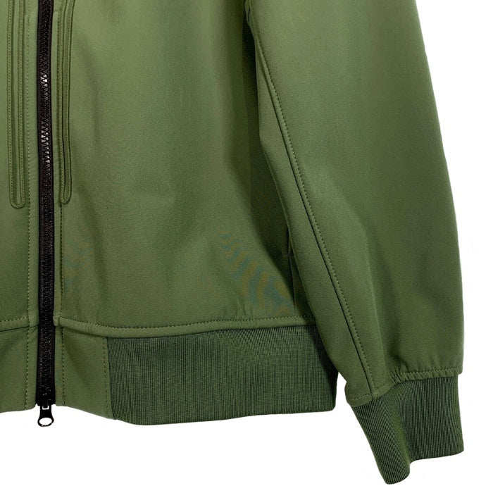 STONE ISLAND ストーンアイランド LIGHT SOFT SHELL-R ウォータープルーフボンディングジャージジップフーディー パーカー グリーン 761540427 V0058 Size L 福生店