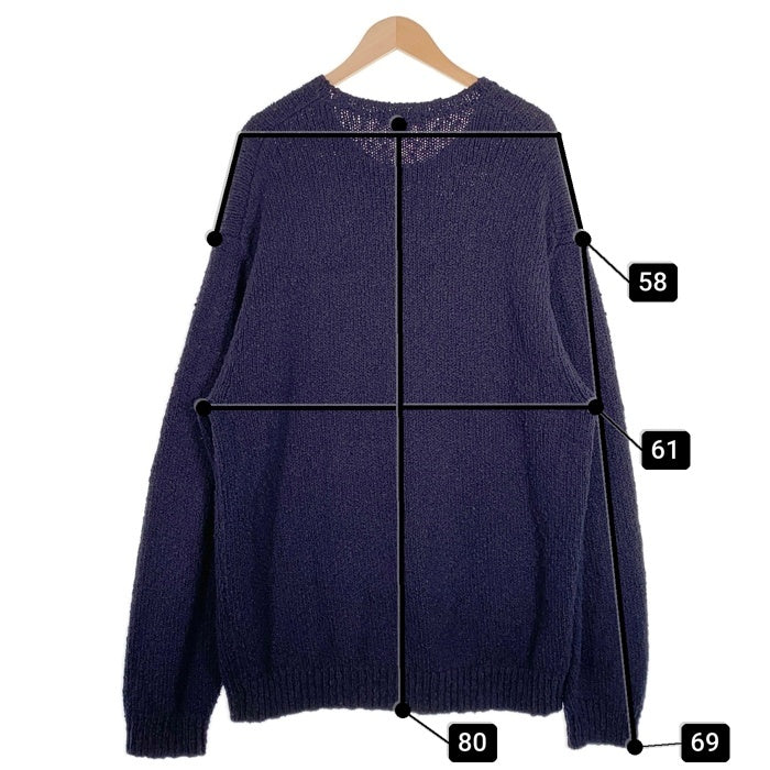 SUPREME シュプリーム 24SS Bouclé Small Box Sweater ブークレ スモール ボックス セーター ネイビー Size XL 福生店