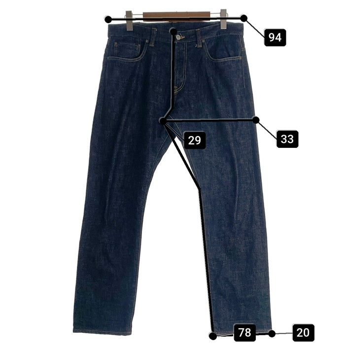 CALEE キャリー セルビッチ ストレート デニムパンツ 赤耳 インディゴ Size 34 福生店