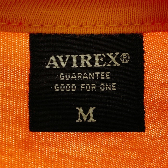 AVIREX アヴィレックス トップガン シーチング パッチ Tシャツ オレンジ sizeM 瑞穂店