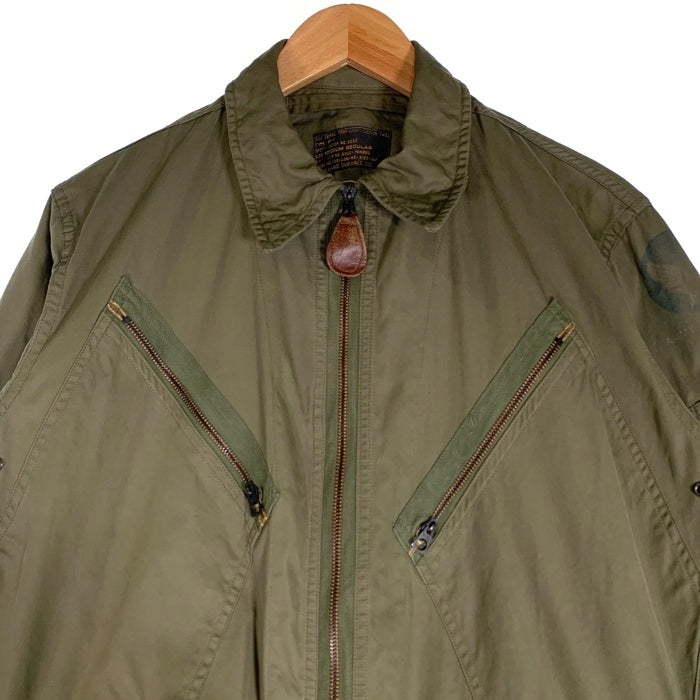 40's USAAF 米陸軍航空隊 TYPE K-1 FLIGHT SUIT フライトスーツ コットンツイル オールインワン つなぎ オリーブ CLEVELAND OVERALL Co. Size M-R 福生店