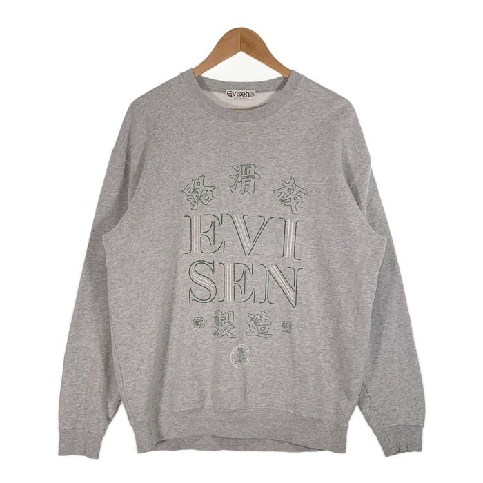 EVISEN SKATEBORDS エビセン 路滑板 プリント スウェットクルーネックトレーナー グレー Size L 相当 福生店