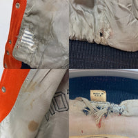 DEERFOOT ディアフット 90's USA製 スタジャン アワードジャケット オレンジ size36 瑞穂店