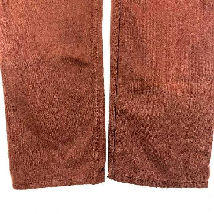 Levi'sリーバイス 501 後染め 90s フランス製 ボタン裏275 カラーデニムパンツ ブラウン sizeW34 瑞穂店
