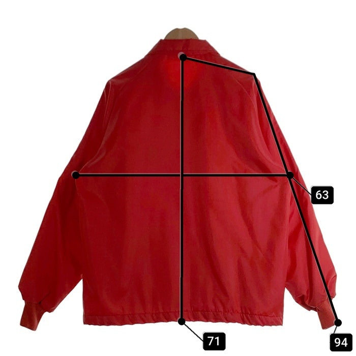 70's 80's Ebert Sportswear エバート スポーツウェア RED JACKET PUMPS レッド ジャケット パンプス 裏ボア ナイロン コーチジャケット レッド Size L 福生店