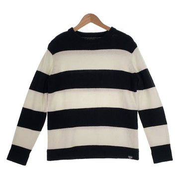 CAPTAINS HELM キャプテンズヘルム 17AW BORDER SWEATER ボーダークルーネックセーター ブラック ホワイト ポリ アクリル ウール Size L 福生店