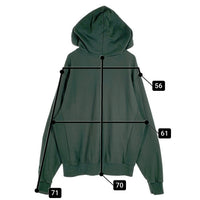 ATRCTR アトラクター 25SS ハーフジップ プルオーバースウェットパーカー フーディー グリーン Size 1 福生店