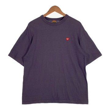 HUMAN MADE ヒューマンメイド ワンポイントハートワッペン Tシャツ ネイビー Size XL 福生店