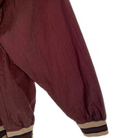 NIKE ナイキ ナイロン プルオーバーウォームアップジャケット Vネック ブラウン Size XL 相当 福生店