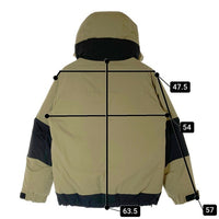 FIRST DOWN ファーストダウン 193-3526 バイカラー ダウンジャケット カーキ sizeS 瑞穂店