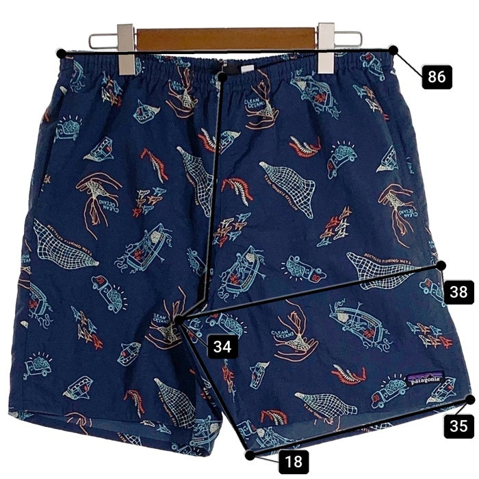 Patagonia パタゴニア 22SS Baggies Longs バギーズロング ショーツ ネイビー  STY58035SP22 Size L 福生店