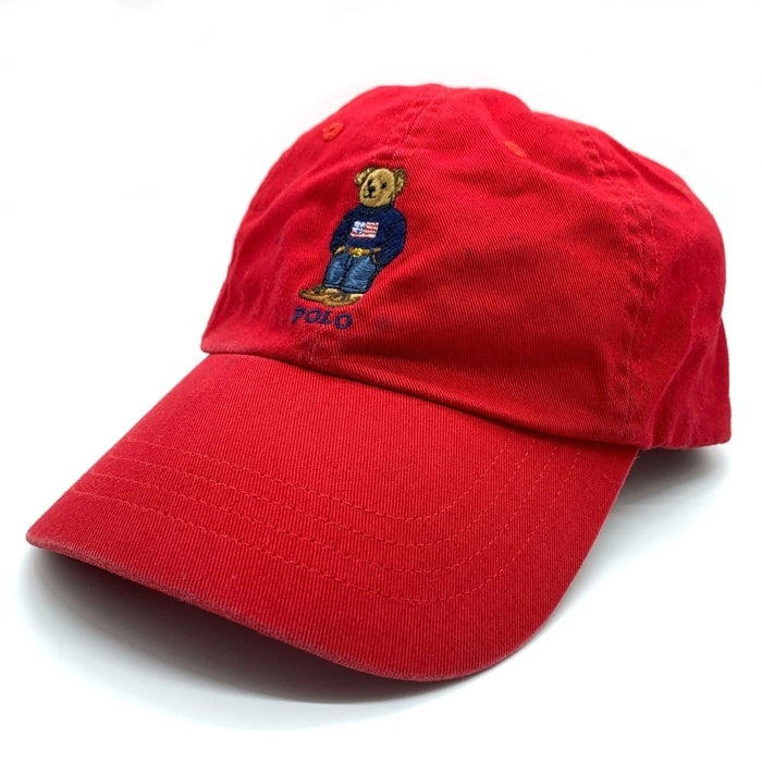 POLO RALPH LAUREN ポロラルフローレン ポロベアー 6パネル キャップ レッド 福生店