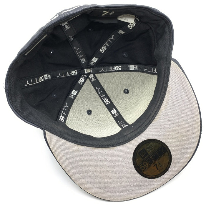 SUPREME シュプリーム 15AW Leather Box Logo New Era レザーボックスロゴ ニューエラキャップ ネイビー Size 7 3/8(58.7cm) 福生店