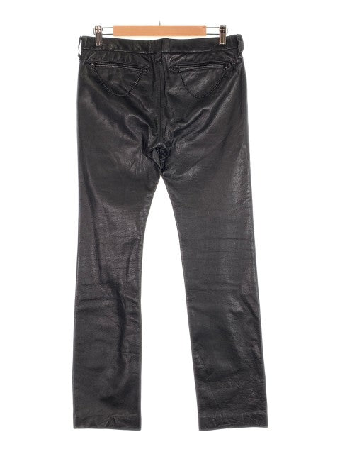 NUMBER(N)INE ナンバーナイン レザーパンツ ブラック レオパード Size 3 福生店