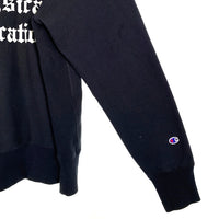 Champion チャンピオン REVERSE WEAVE リバースウィーブ クルーネックスウェットトレーナー ブラック 青単色復刻 C3-W011 Size XXL 福生店