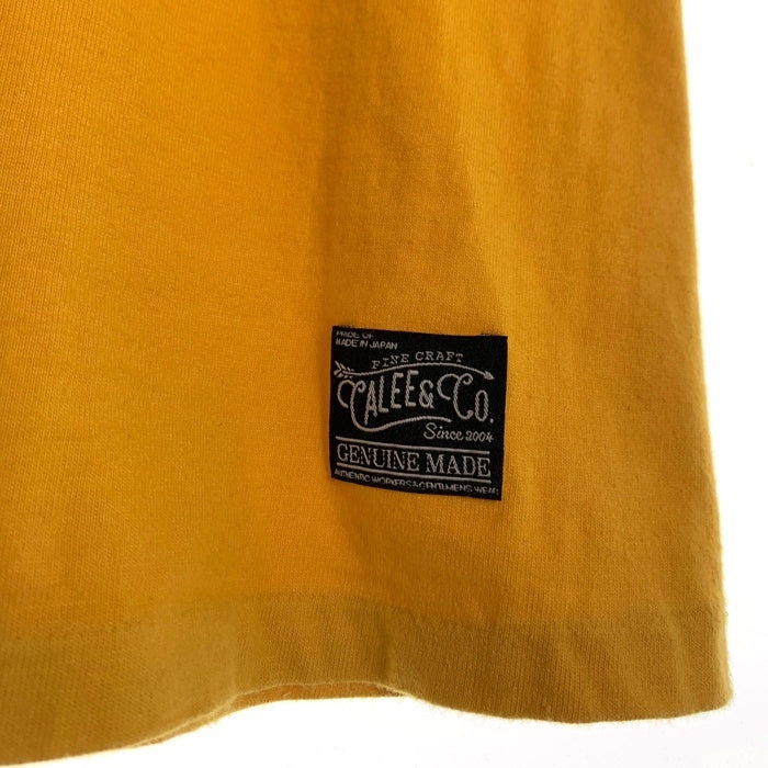 CALEE キャリー Binder neck Maria T-shirt バインダーネック マリア 半袖 Tシャツ イエロー Size L 福生店