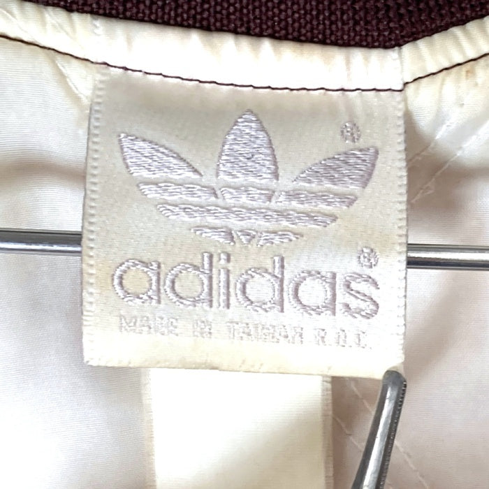 adidas アディダス 80's 台湾製 背面トレフォイル刺繍 ナイロンスタジャン ボルドー size- 瑞穂店