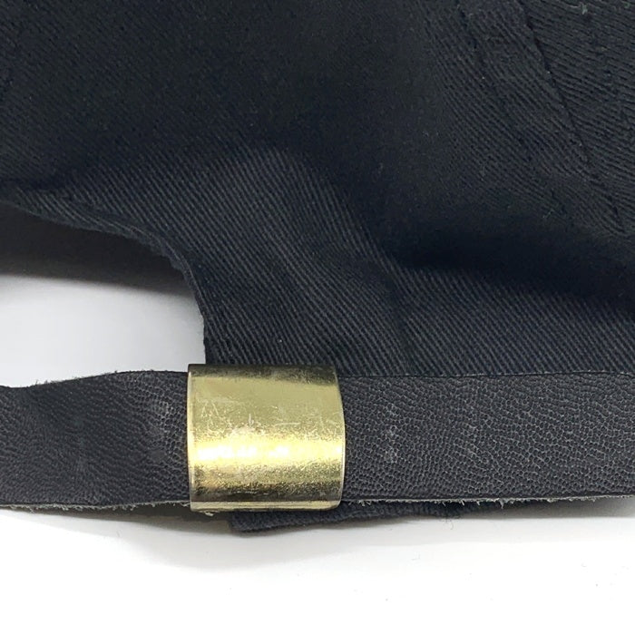 80-90's STUSSY ステューシー ストックロゴ刺繡 5パネルキャップ ブラック オールド タグなし 福生店