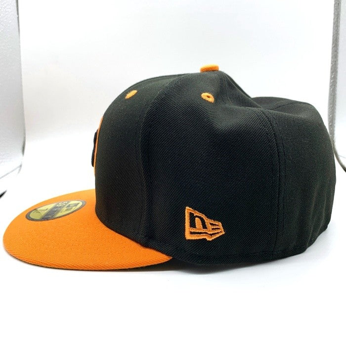 New Era ニューエラ 59FIFTY MLB シカゴ・カブス ベースボールキャップ ブラック オレンジ Size 7 1/2 (59.6cm) 福生店