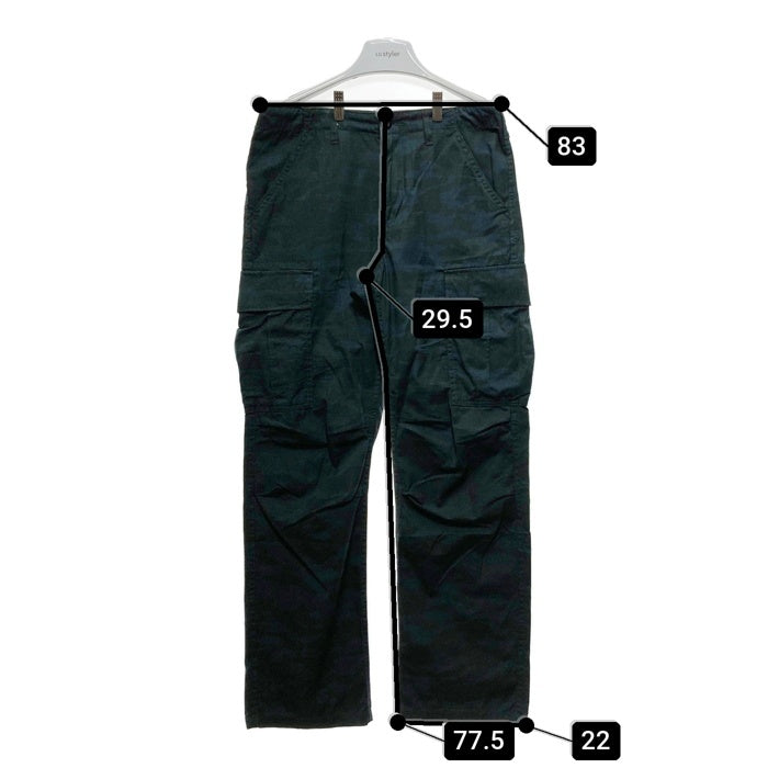 AVIREX アヴィレックス 783-7110002 リップストップ ファティーグ カーゴパンツ 迷彩 ブラックブルー sizeM 瑞穂店