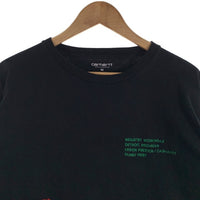 Carhartt WIP カーハート HERON PRESTON ヘロンプレストン LS TEE ロングスリーブTシャツ ブラック 刺繡 HMAB005F18719057 Size M 福生店