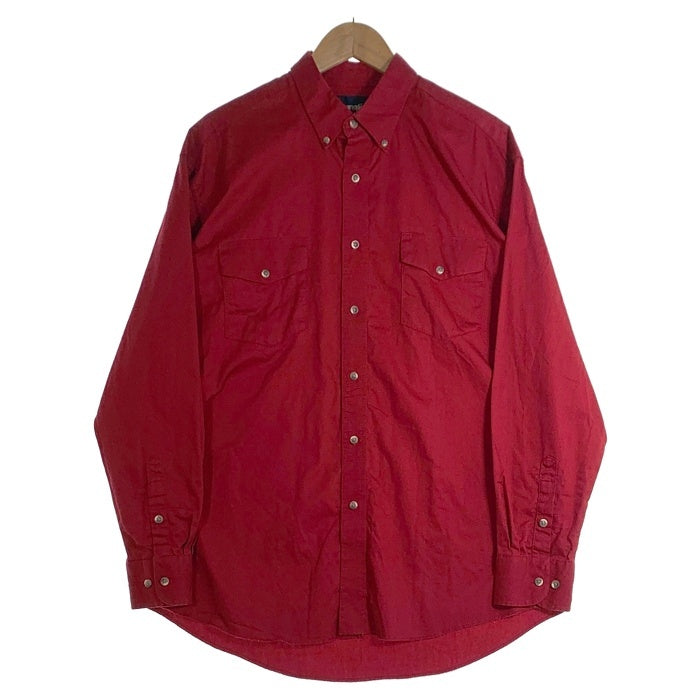 Wrangler ラングラー Painted Desert Basic Western Shirt 長袖 ボタンダウン ウエスタン シャツ バーガンディー Size XL 福生店