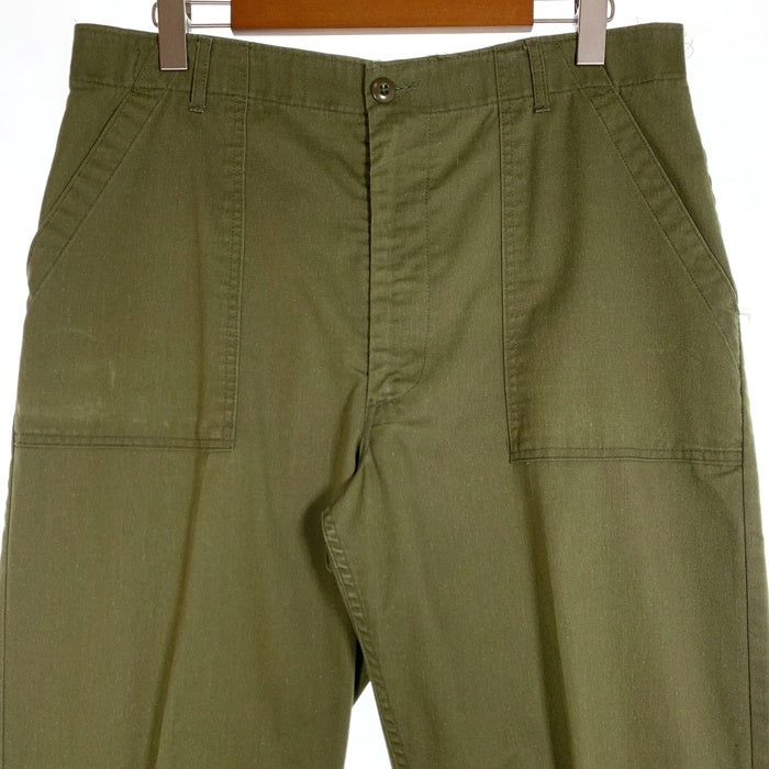 80`s U.S. ARMY 米軍 ベイカーパンツ ミリタリー オリーブ 8405-00-610-2696 SERVAL オフセット Size 38×31 福生店