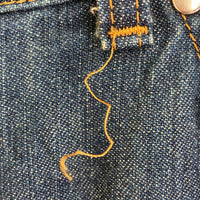 NUMBER(N)INE ナンバーナイン ダメージ加工 デニムパンツ 裏地ロゴ総柄 インディゴ size4 瑞穂店