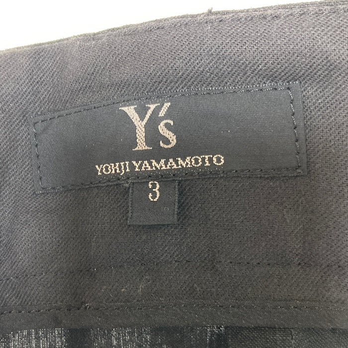 Y’s ワイズ リネン ロングスカート ブラック size3 瑞穂店