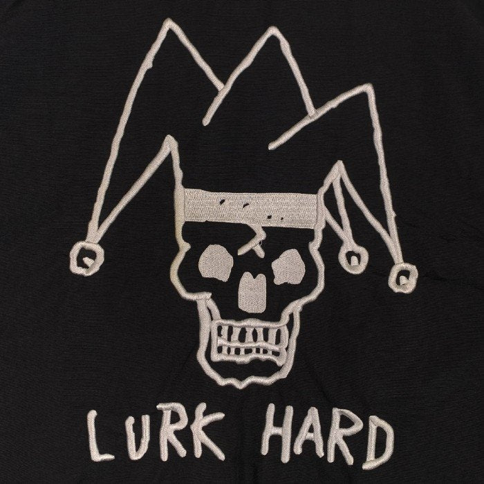LURK HARD ラークハード ナイロンコーチジャケット ブラック スナップボタン Size M 福生店