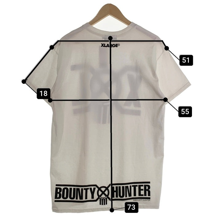 XLARGE エクストララージ BOUNTY HUNTER バウンティハンター プリントTシャツ ホワイト 01191136 Size L 福生店