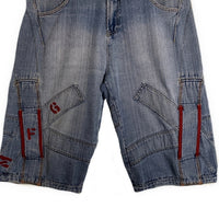 MARITHE FRANCOIS GIRBAUD マリテフランソワジルボー デニムショートパンツ バギーショーツ ライトブルー Size 36 福生店