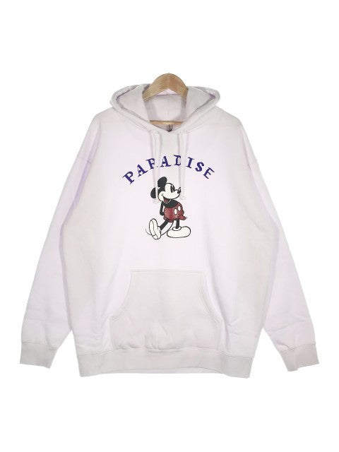 PARADISE NYC パラダイス MICKEY BONER HOOD DOMICILE TOKYO ミッキープリント スウェットパーカー ホワイト Size XL 福生店