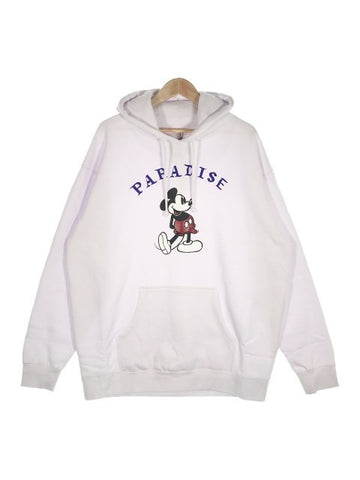 PARADISE NYC パラダイス MICKEY BONER HOOD DOMICILE TOKYO ミッキープリント スウェットパーカー ホワイト Size XL 福生店