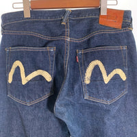 EVISU エヴィス No.2 ストレートデニムパンツ カモメペイント インディゴ LOT2000 Size 34×35 福生店
