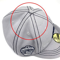 NEW ERA ニューエラ MFC STORE エムエフシーストア CUSTOM COLLECTION 59FIFTY Newyork Yankees ニューヨークヤンキース ダメージ加工 サイドパッチ Design by YUGO ベースボール キャップ グレー Size 8 (63.5cm) 福生店