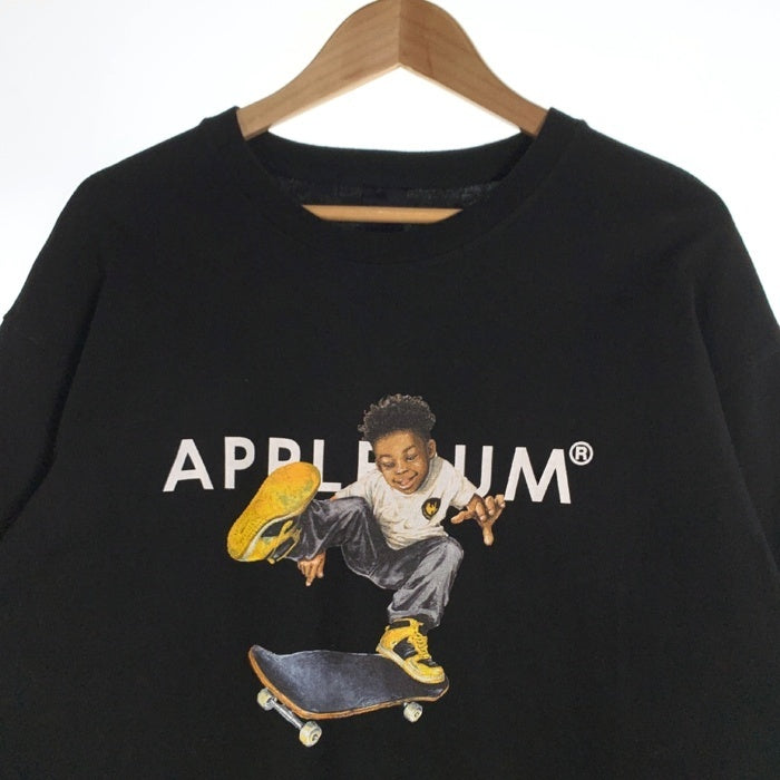 APPLEBUM アップルバム Shaolin SB Boy T-Shirt イラストロゴプリント Tシャツ ブラック Size XXL 福生店