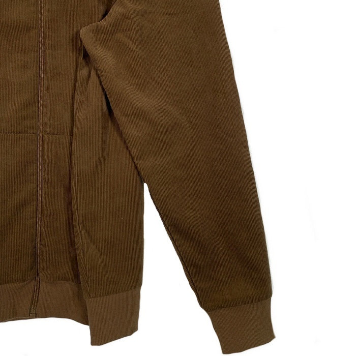 FRED PERRY フレッドペリー コーデュロイ ジップアップパーカー ブラウン 薄手 Size L 福生店