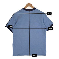 The Real McCOY'S リアルマッコイズ リンガーTシャツ プリント ブルー Size 38 福生店
