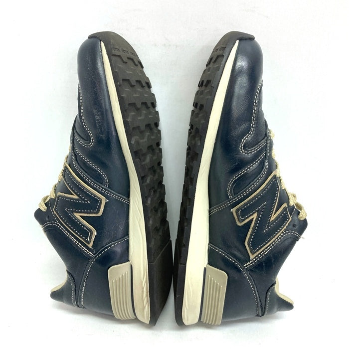 New Balance ニューバランス M670NVY イングランド製 レザー スニーカー ネイビー sizeUS7 瑞穂店