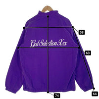 GOD SELECTION XXX ゴッドセレクショントリプルエックス HALF ZIP TRACK JACKET ハーフジップ トラックジャケット パープル GX-A24-JK-01 Size L 福生店