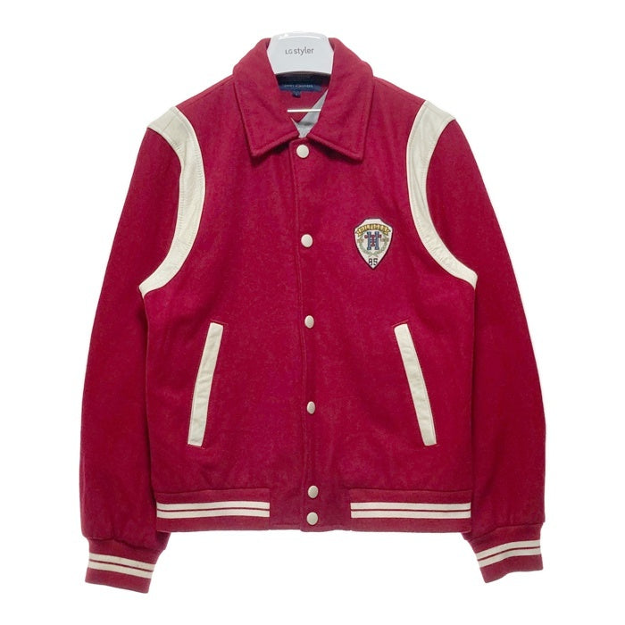 TOMMY HILFIGER トミーヒルフィガー スタジャン ウール×レザー レッド sizeS 瑞穂店