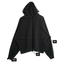 YEEZY イージー GOSHA ゴーシャ・ラブチンスキー プルオーバー フーディー パーカー ブラック USA製 Size 2 福生店
