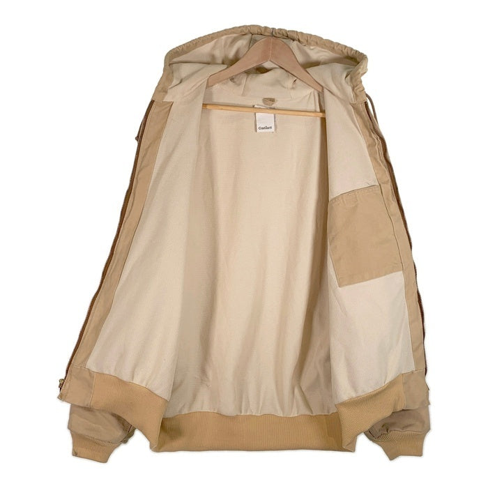 90-00's Carhartt カーハート アクティブジャケット ダック地 フード ベージュ J156 WET メキシコ製 Size XL-R 福生店
