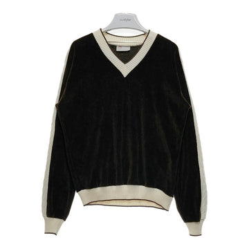 80`s Sears シアーズ KINGS ROAD ベロア Vネック セーター ブラウン Size - 瑞穂店