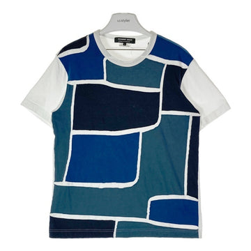 COMME des GARCONS HOMME DEUX コムデギャルソンオムドゥ DC-T015 AD2018 パッチワーク Tシャツ ホワイト sizeS 瑞穂店
