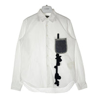COMME des GARCONS HOMME PLUS コムデギャルソンオムプリュス パッチワークポケット フェルト型抜き 長袖シャツ ホワイト sizeXS 瑞穂店