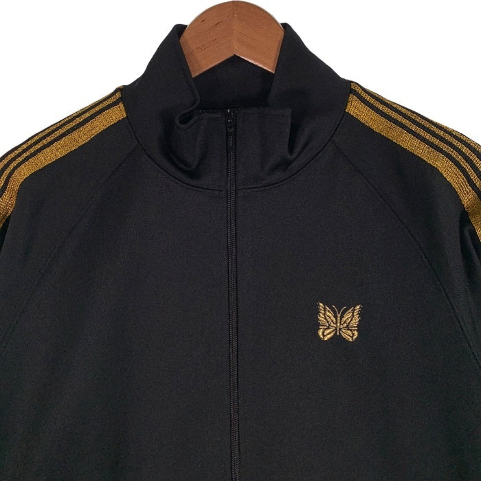 Needles ニードルズ TRACK JACKET Poly Smooth トラックジャケット ポリスムース ブラック ゴールド DI343 Size M 福生店